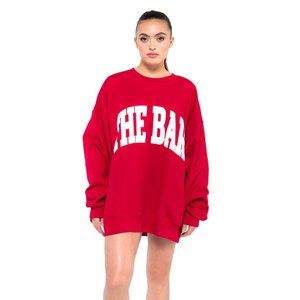 The Bar Varsity Sweatshirt - Ruby XL